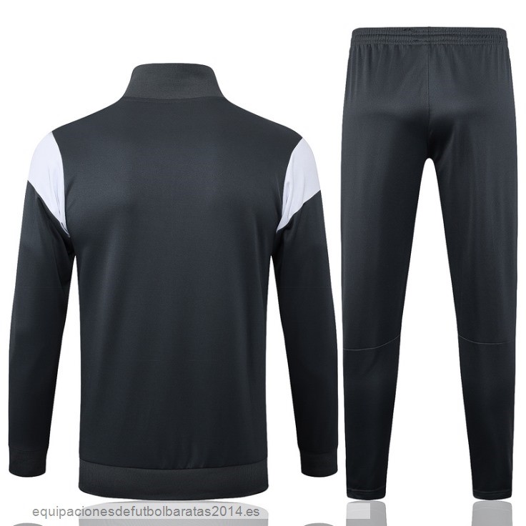 Nuevo Conjunto Completo Ropa Deportiva Con Cremallera Larga Borussia Dortmund 23/24 Gris Amarillo Baratas